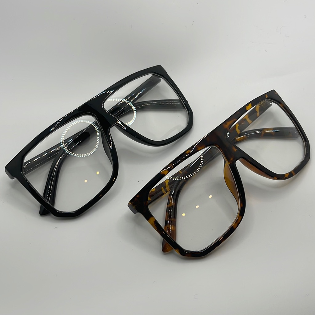 Oversized Clear Frames